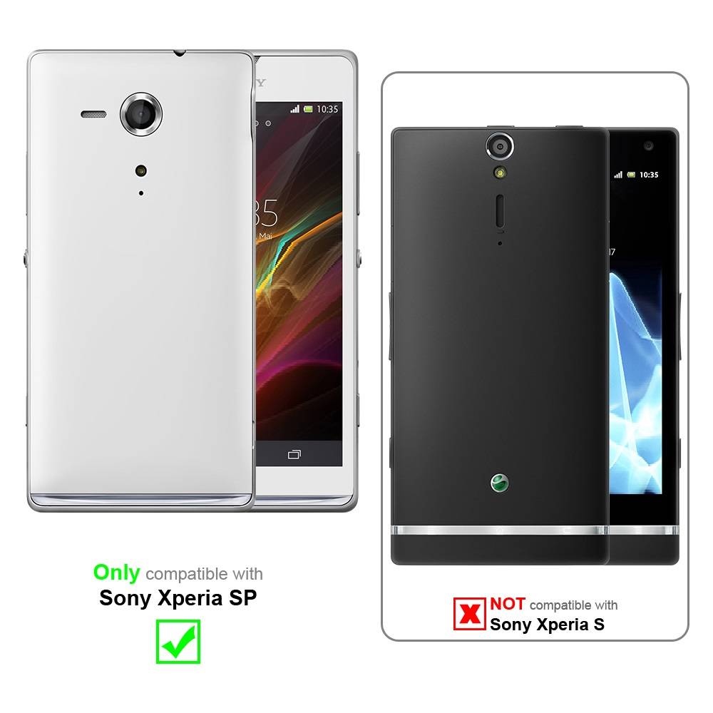 Cadorabo Handykette für Sony Xperia SP in Schwarz - Handy Schutz Hülle Necklace mit Verstellbaren Band Kordel zum-1