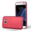 Cadorabo Schutzhülle für Samsung Galaxy S7 Hülle in Rot Handyhülle TPU Silikon Etui Cover Case