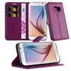 Cadorabo Hülle für Samsung Galaxy S7 Schutz Hülle in Lila Handyhülle Etui Case Cover Magnetverschluss