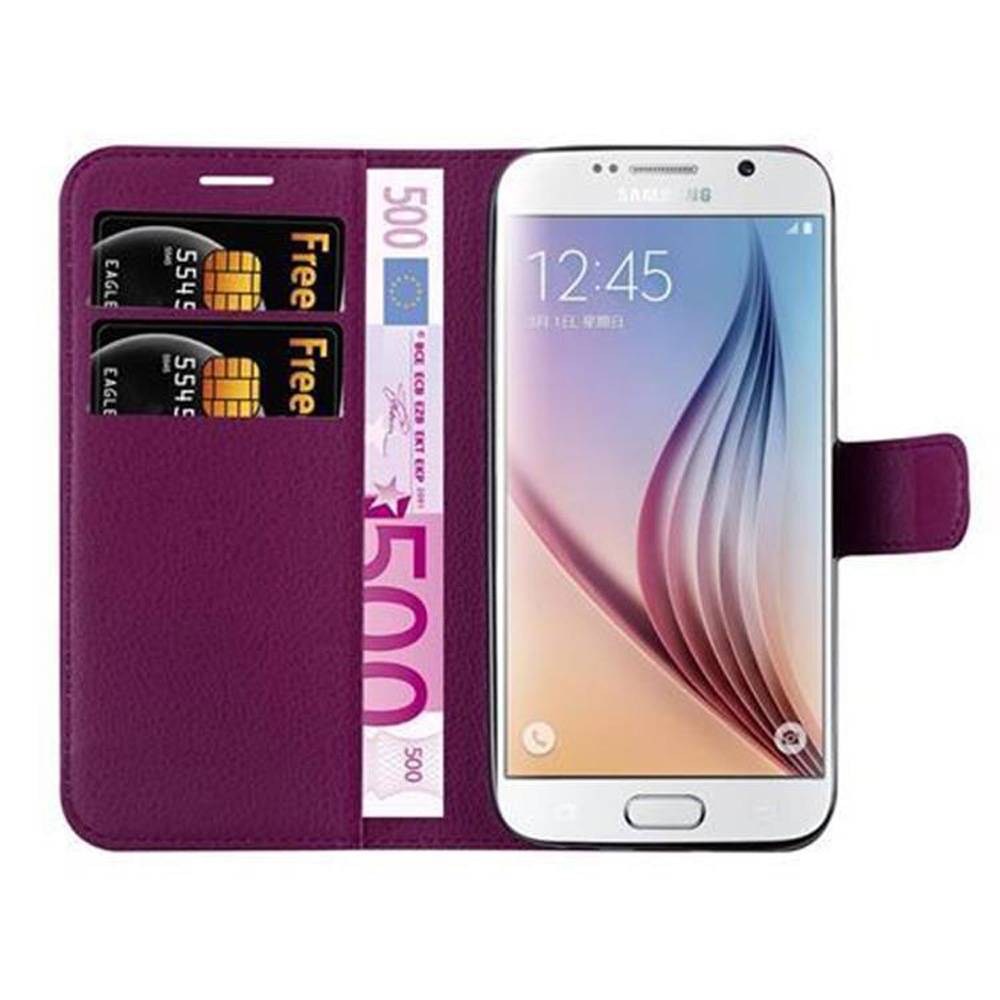 Cadorabo Hülle für Samsung Galaxy S7 Schutz Hülle in Lila Handyhülle Etui Case Cover Magnetverschluss-1