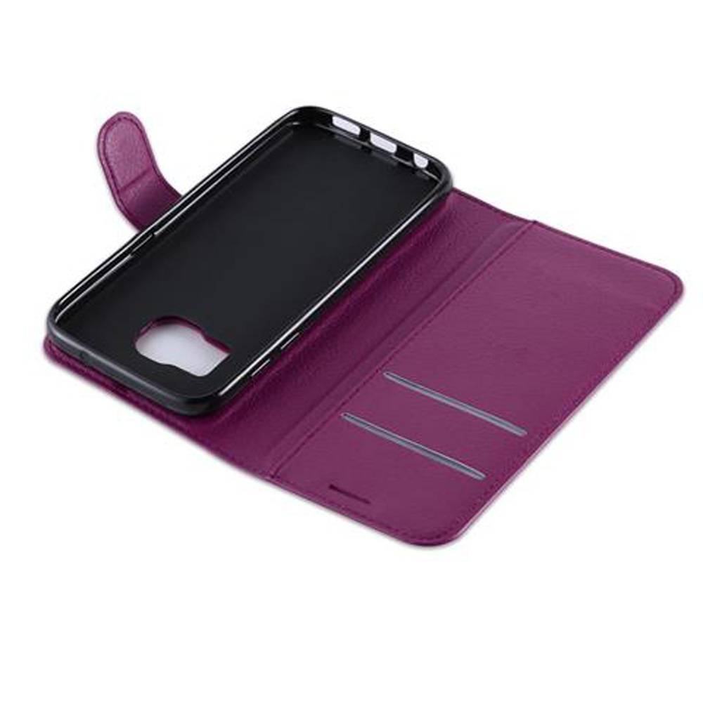 Cadorabo Hülle für Samsung Galaxy S7 Schutz Hülle in Lila Handyhülle Etui Case Cover Magnetverschluss-2