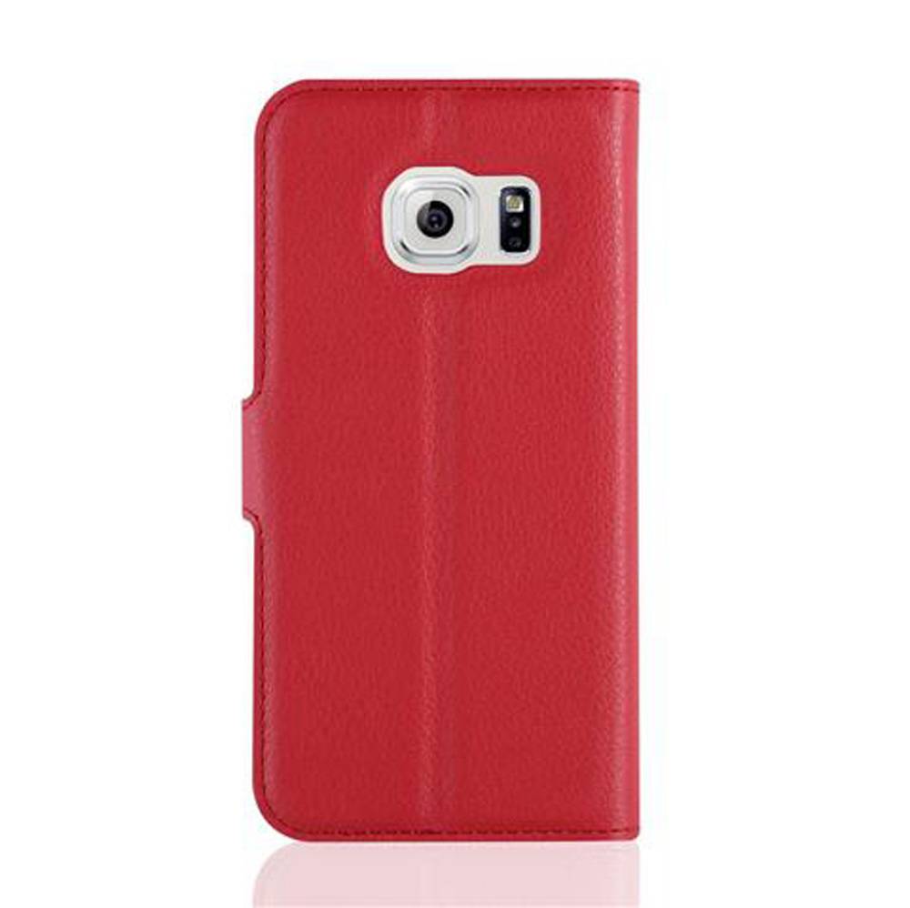 Cadorabo Hülle für Samsung Galaxy S7 Schutz Hülle in Rot Handyhülle Etui Case Cover Magnetverschluss-1