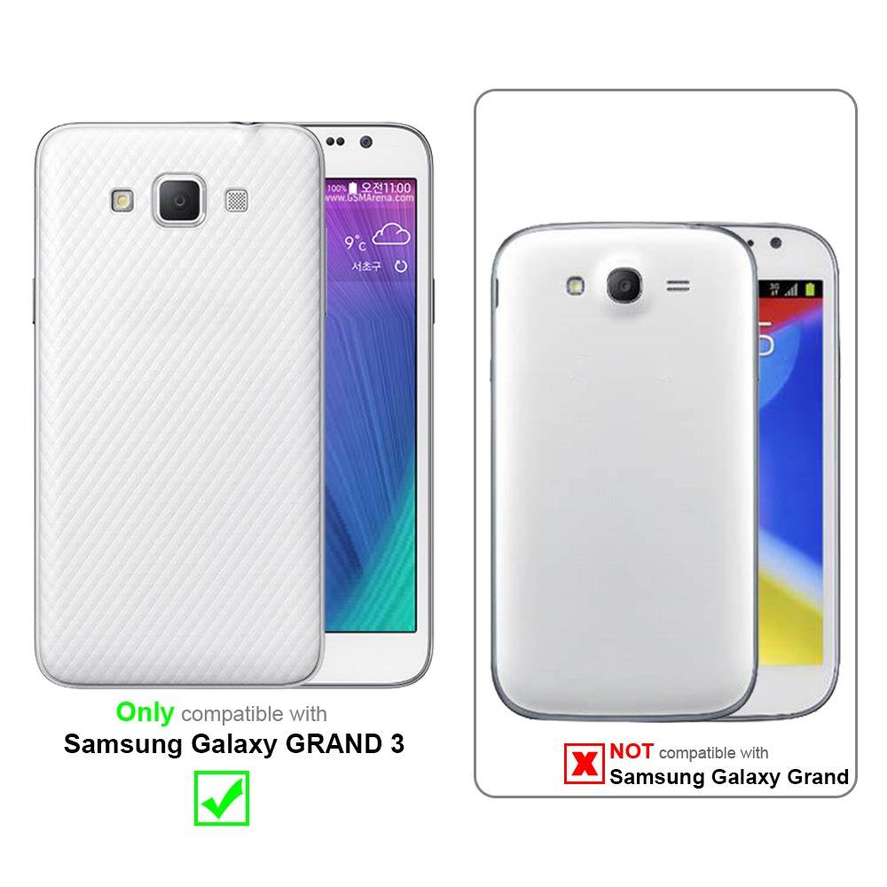 Cadorabo Handykette für Samsung Galaxy GRAND 3 in Schwarz - Handy Schutz Hülle Necklace mit Verstellbaren Band Kordel-1