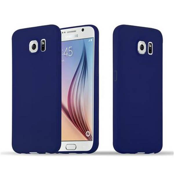 Cadorabo Hülle für Samsung Galaxy S6 Schutzhülle in Blau Handyhülle TPU Silikon Etui Case Cover