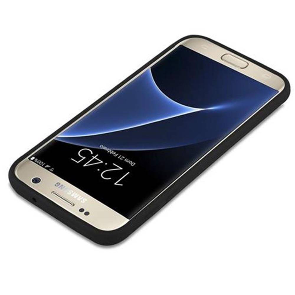 Cadorabo Hülle für Samsung Galaxy S7 Schutzhülle in Schwarz Handyhülle TPU Silikon Etui Case Cover-2