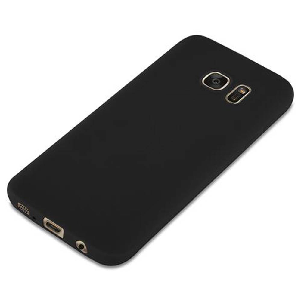 Cadorabo Hülle für Samsung Galaxy S7 Schutzhülle in Schwarz Handyhülle TPU Silikon Etui Case Cover-3