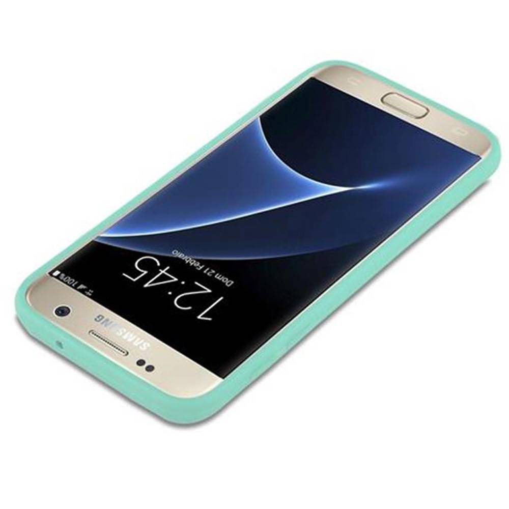 Cadorabo Hülle für Samsung Galaxy S7 Schutzhülle in Blau Handyhülle TPU Silikon Etui Case Cover-2
