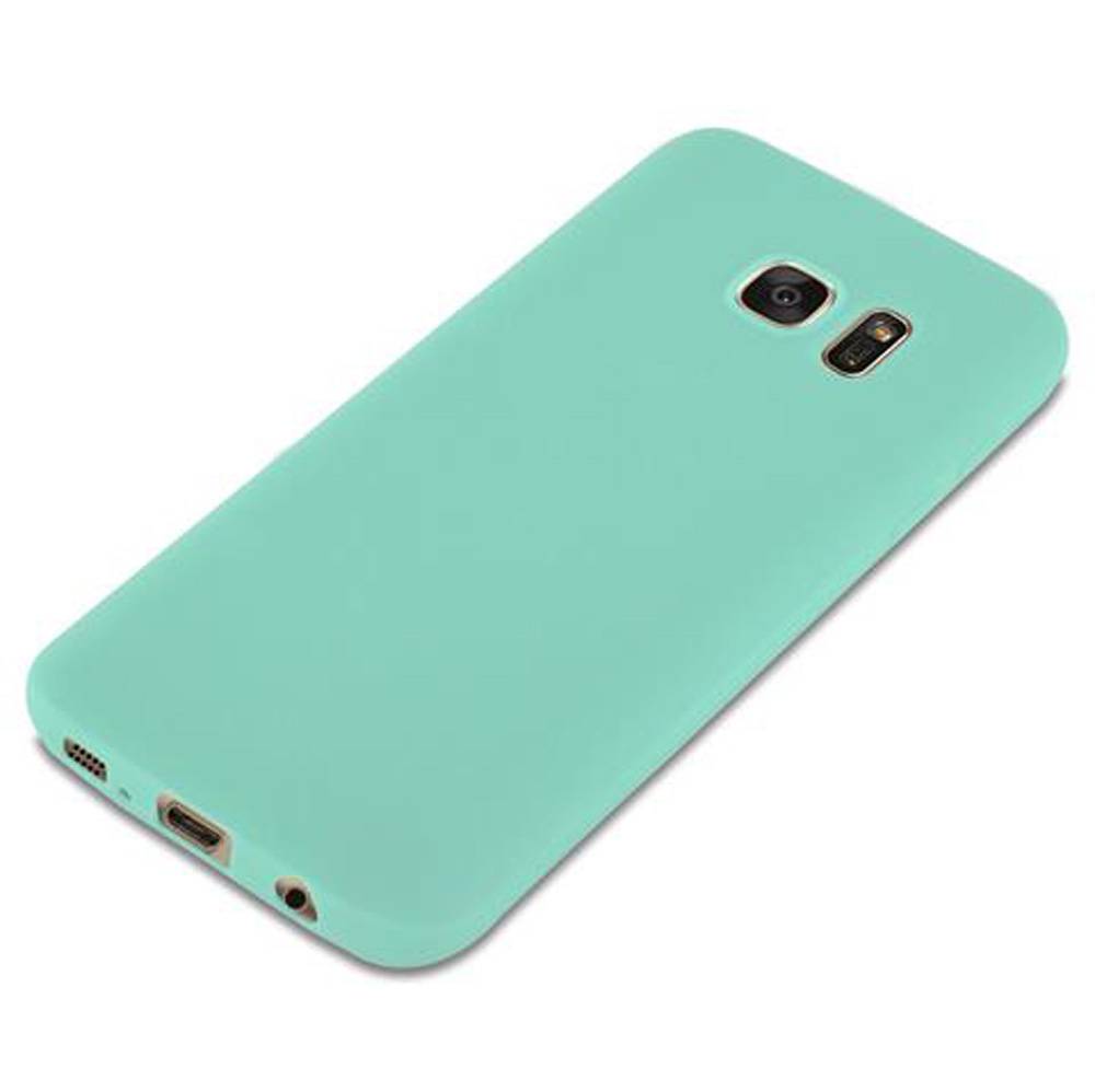 Cadorabo Hülle für Samsung Galaxy S7 Schutzhülle in Blau Handyhülle TPU Silikon Etui Case Cover-3