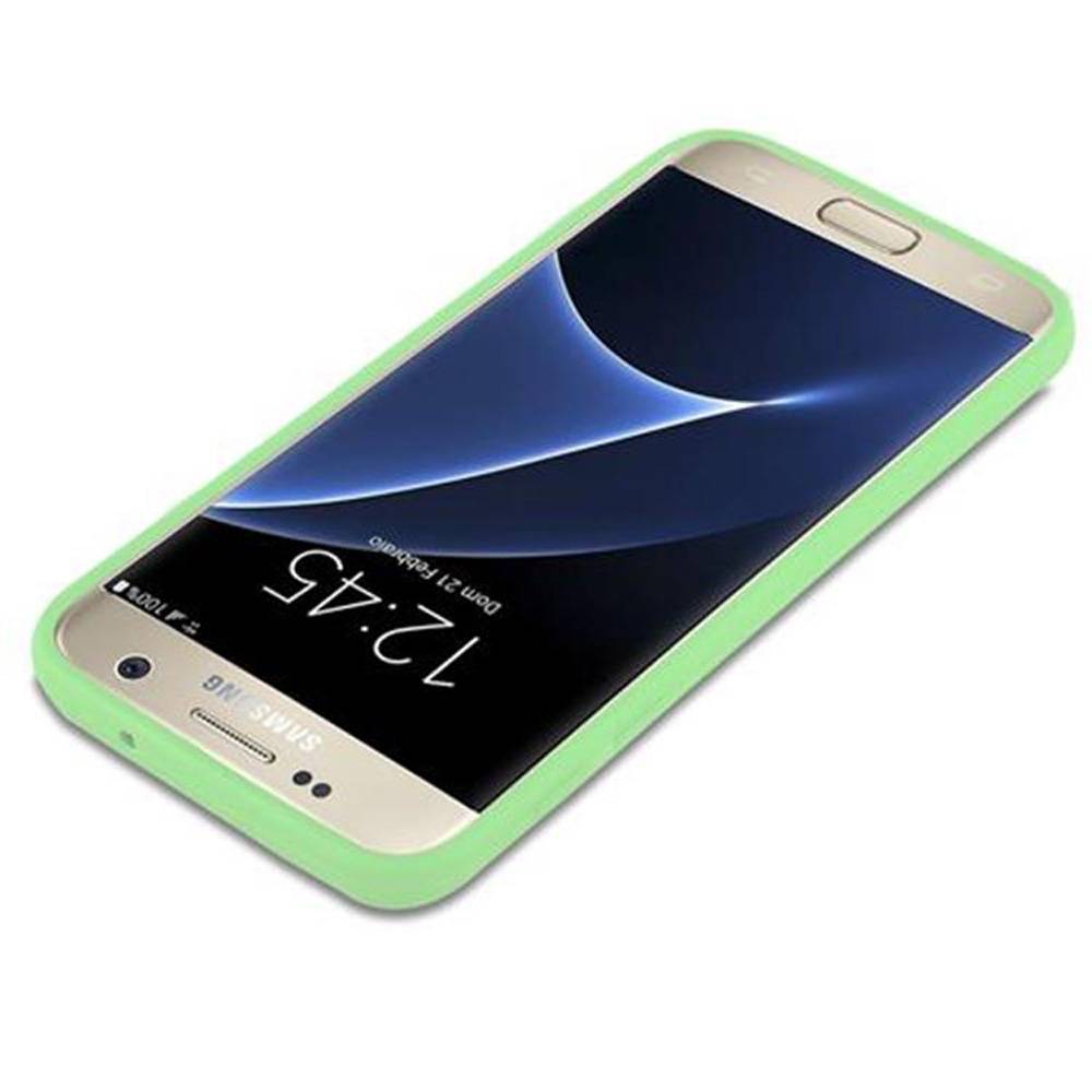 Cadorabo Hülle für Samsung Galaxy S7 Schutzhülle in Grün Handyhülle TPU Silikon Etui Case Cover-2