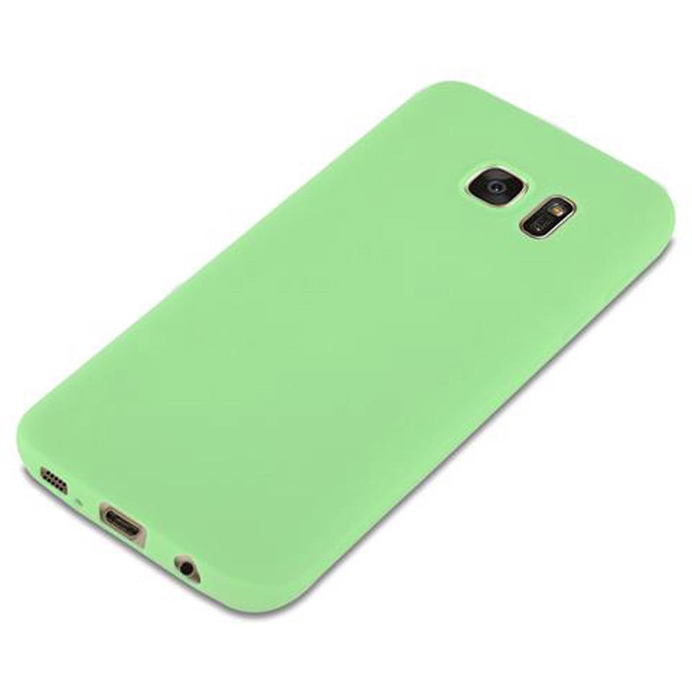 Cadorabo Hülle für Samsung Galaxy S7 Schutzhülle in Grün Handyhülle TPU Silikon Etui Case Cover-3