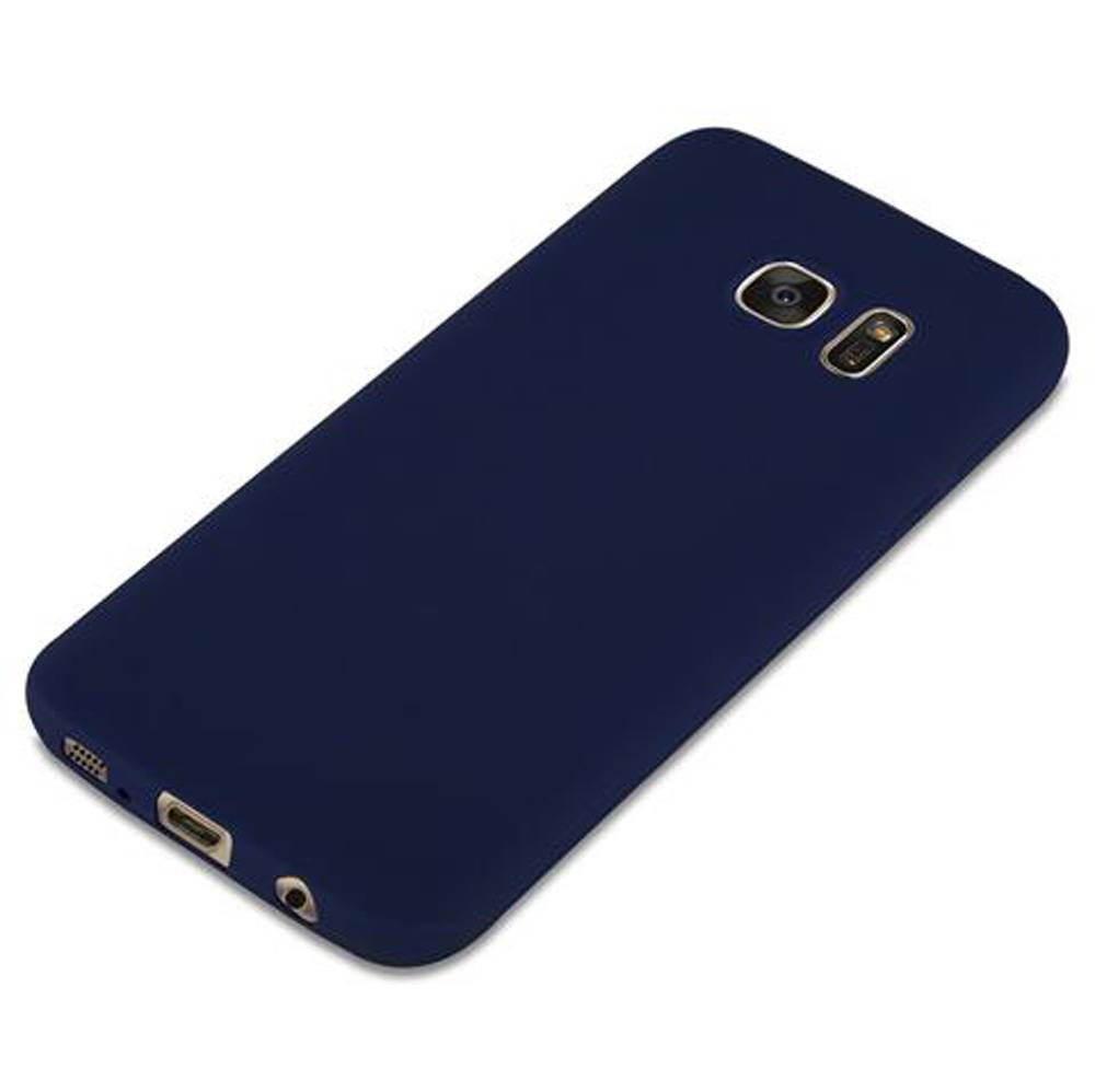 Cadorabo Hülle für Samsung Galaxy S7 Schutzhülle in Blau Handyhülle TPU Silikon Etui Case Cover-3
