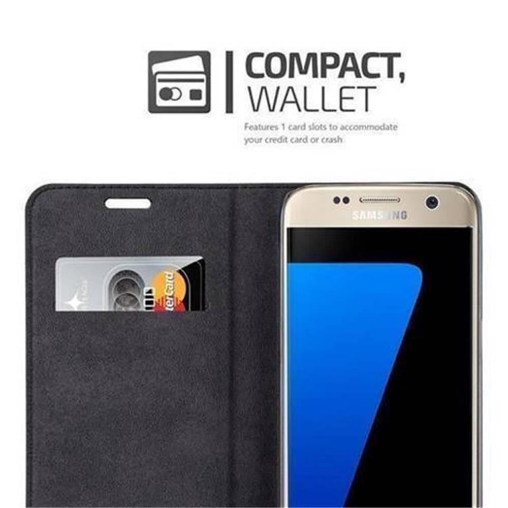 Cadorabo Hülle für Samsung Galaxy S7 Schutz Hülle in Türkis Handyhülle Etui Case Cover Magnetverschluss-2