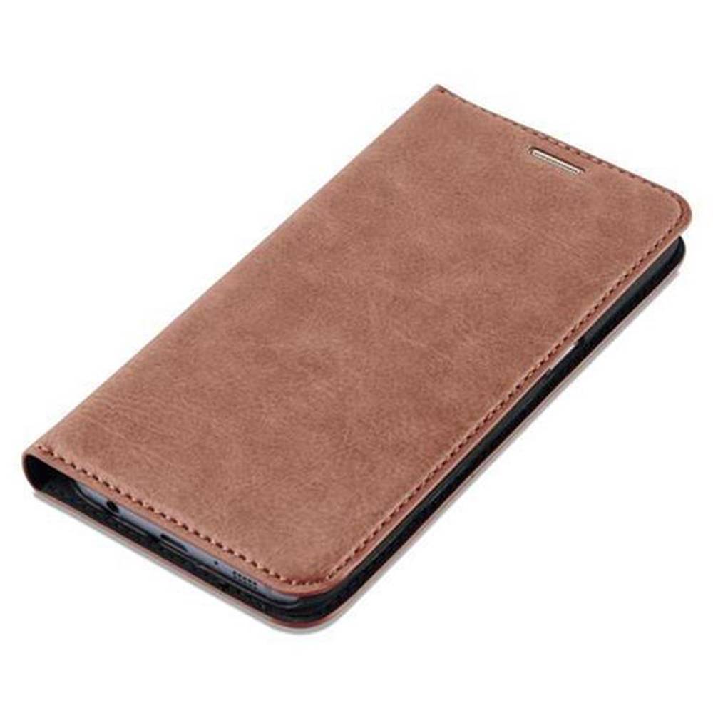 Cadorabo Hülle für Samsung Galaxy S7 Schutz Hülle in Braun Handyhülle Etui Case Cover Magnetverschluss-3