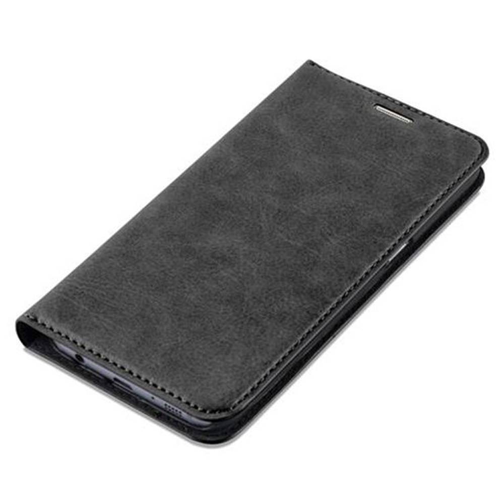 Cadorabo Hülle für Samsung Galaxy S7 Schutz Hülle in Schwarz Handyhülle Etui Case Cover Magnetverschluss-3