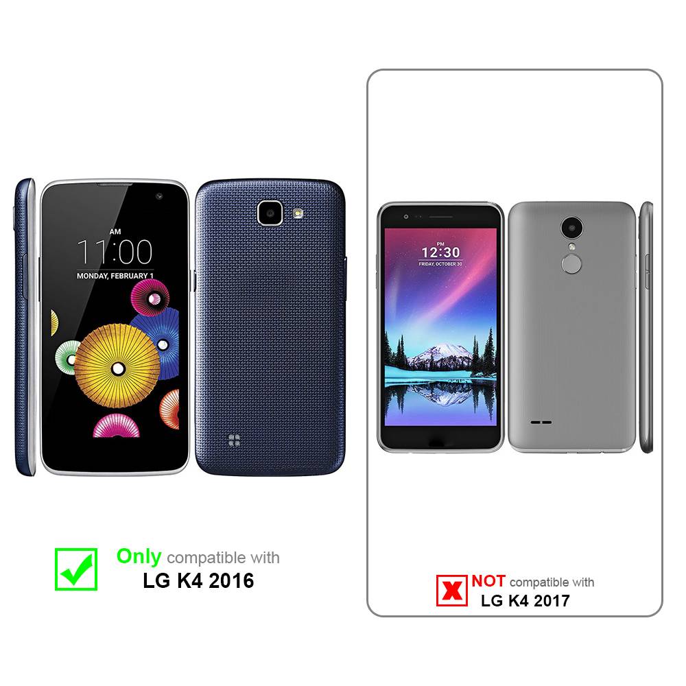 Cadorabo Handykette für LG K4 2016 in Schwarz - Handy Schutz Hülle Necklace mit Verstellbaren Band Kordel zum Umhängen-1
