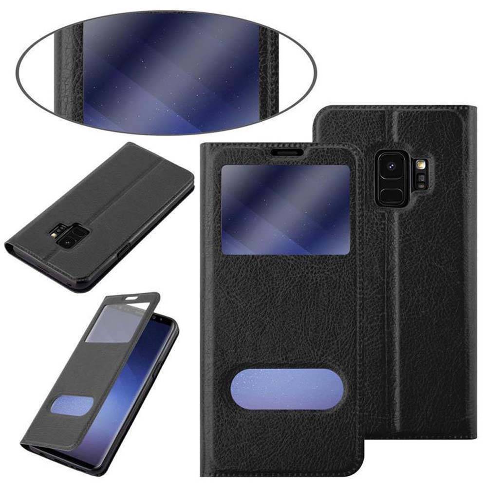 Cadorabo Schutzhülle für Samsung Galaxy S9 Hülle in Schwarz Handyhülle Book Case Cover Etui-2