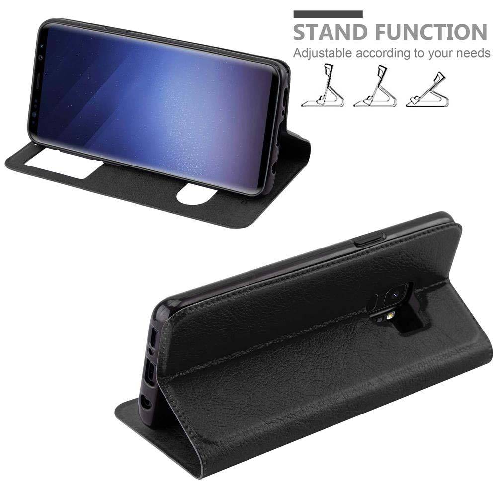 Cadorabo Schutzhülle für Samsung Galaxy S9 Hülle in Schwarz Handyhülle Book Case Cover Etui-3