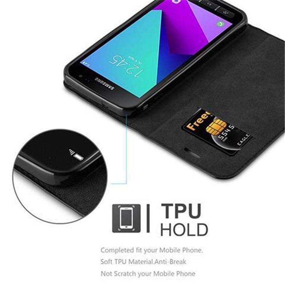 Cadorabo Hülle für Samsung Galaxy XCover 4 / XCover 4s Schutz Hülle in Schwarz Handyhülle Etui Case Cover-2