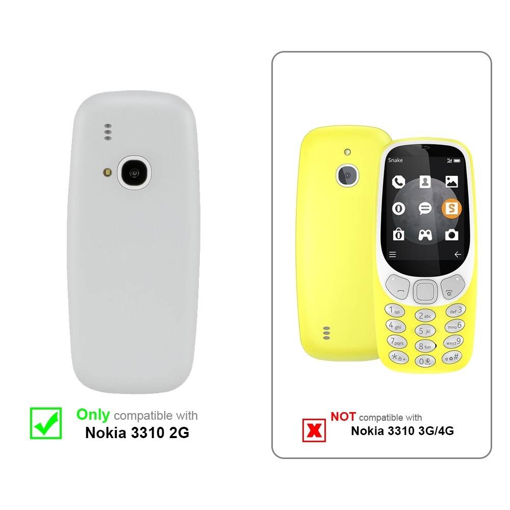 Cadorabo Handykette für Nokia 3310 2G in Schwarz - Handy Schutz Hülle Necklace mit Verstellbaren Band Kordel zum-1