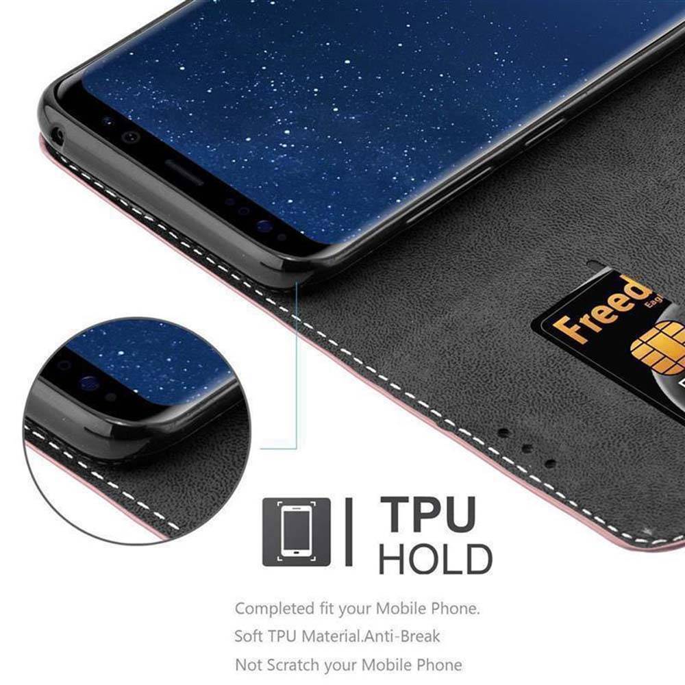 Cadorabo Hülle für Samsung Galaxy S8 Schutzhülle in Rosa SHandyhülle Book Case Etui Kunstleder-2