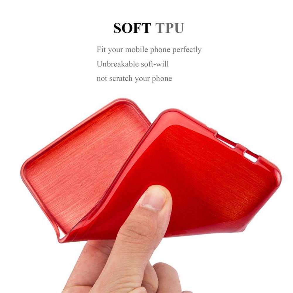 Cadorabo Hülle für Samsung Galaxy S8 Schutz Hülle in Rot Schutzhülle TPU Silikon Etui Case Cover-3