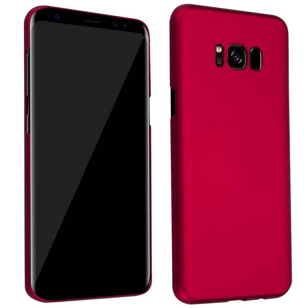 Cadorabo Hülle für Samsung Galaxy S8 Schutzhülle in Rot Hard Case Handy Hülle Etui-0