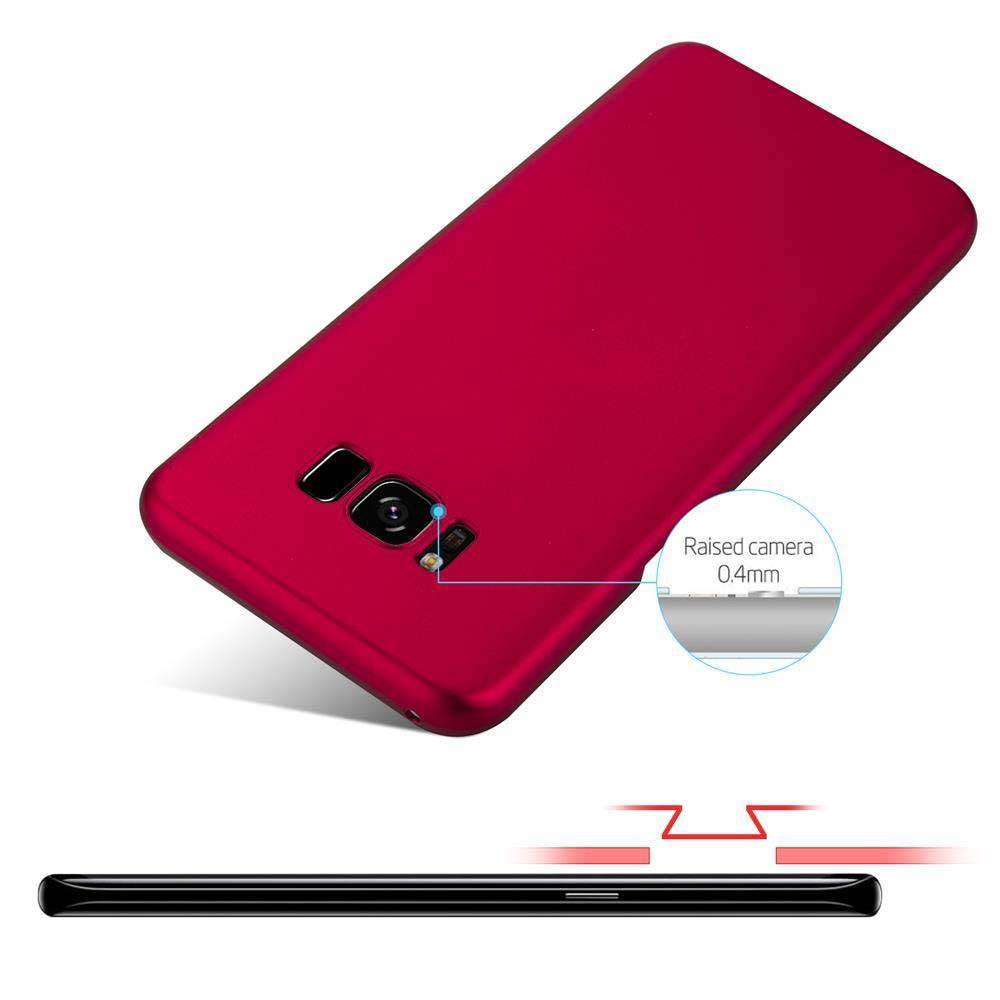 Cadorabo Hülle für Samsung Galaxy S8 Schutzhülle in Rot Hard Case Handy Hülle Etui-3