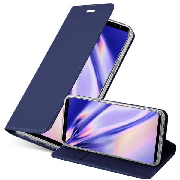 Cadorabo Handyhülle für Samsung Galaxy S9 Schutz Hülle in Blau Cover Etui Book Case Booklet