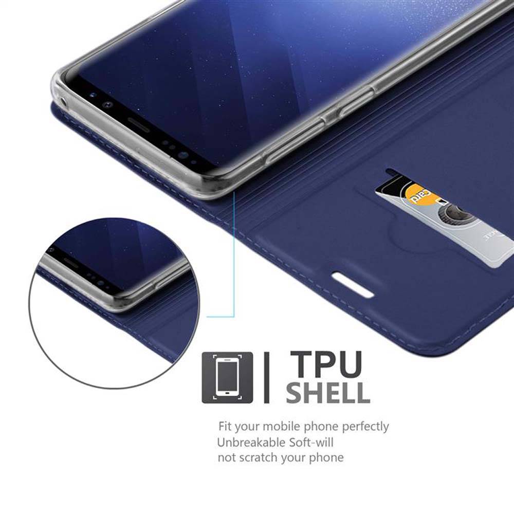 Cadorabo Handyhülle für Samsung Galaxy S9 Schutz Hülle in Blau Cover Etui Book Case Booklet-2