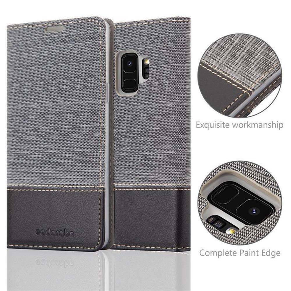 Cadorabo Hülle für Samsung Galaxy S9 Schutzhülle in Grau Handy Hülle Etui Book Case Cover-1