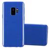 Cadorabo Hülle für Samsung Galaxy S9 Schutz Hülle in Blau Schutzhülle TPU Silikon Etui Case Cover