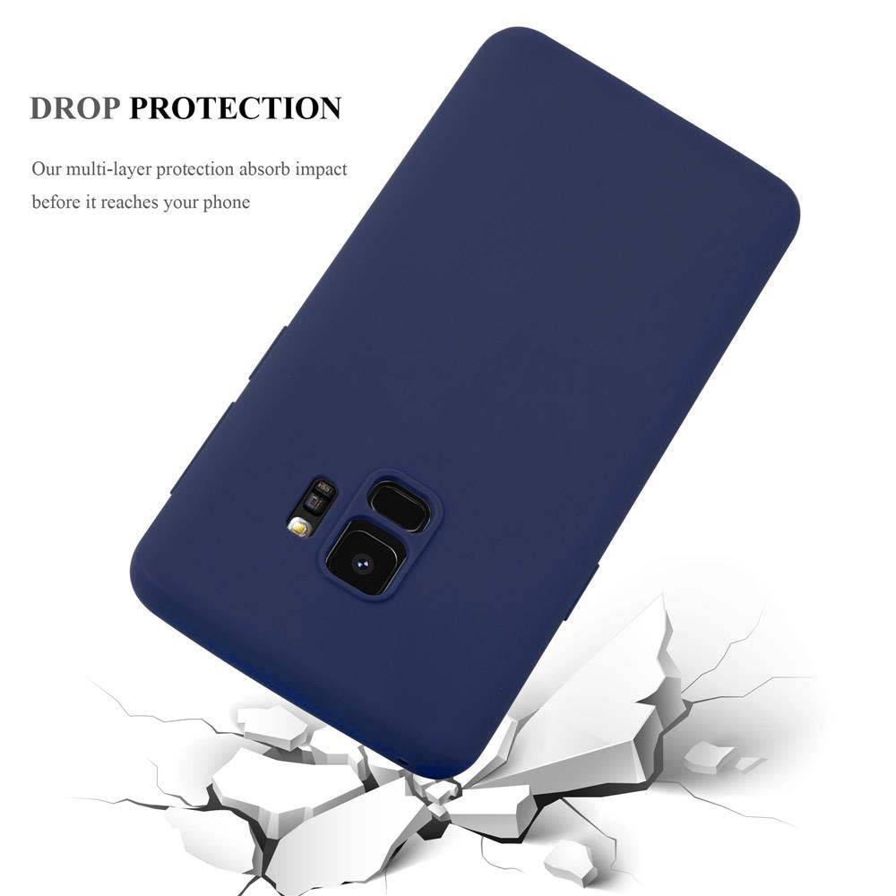 Cadorabo Hülle für Samsung Galaxy S9 Schutzhülle in Blau Handyhülle TPU Silikon Etui Case Cover-2