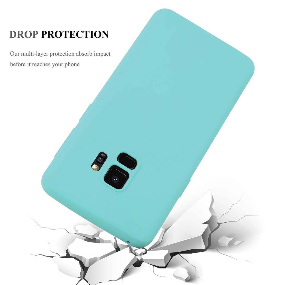 Cadorabo Hülle für Samsung Galaxy S9 Schutzhülle in Blau Handyhülle TPU Silikon Etui Case Cover-2