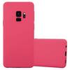 Cadorabo Hülle für Samsung Galaxy S9 Schutzhülle in Rot Handyhülle TPU Silikon Etui Case Cover