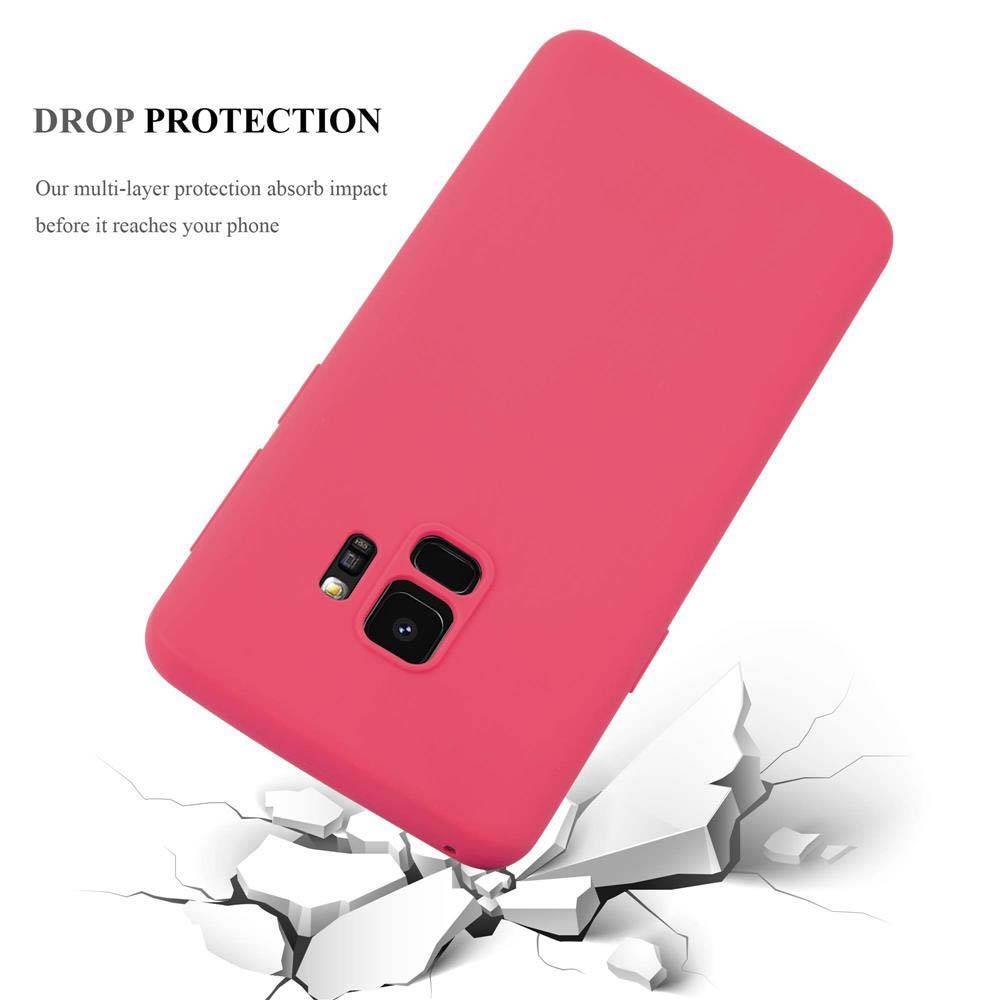 Cadorabo Hülle für Samsung Galaxy S9 Schutzhülle in Rot Handyhülle TPU Silikon Etui Case Cover-2