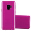 Cadorabo Hülle kompatibel mit Samsung Galaxy S9 in PINK - Schutzhülle im Brushed Design