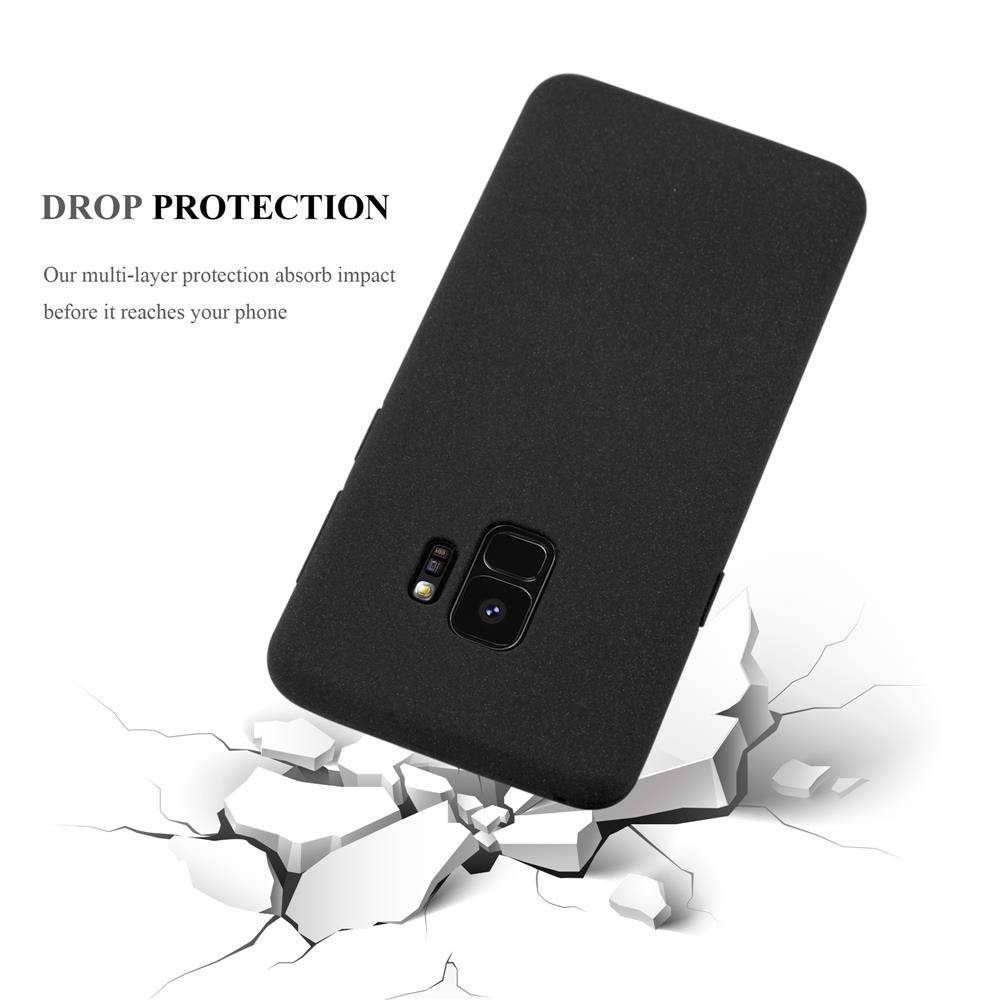 Cadorabo Schutzhülle für Samsung Galaxy S9 Hülle in Schwarz Handyhülle TPU Etui Cover Case-2