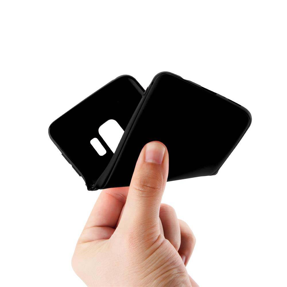 Cadorabo Schutzhülle für Samsung Galaxy S9 Hülle in Schwarz Handyhülle TPU Etui Cover Case-3