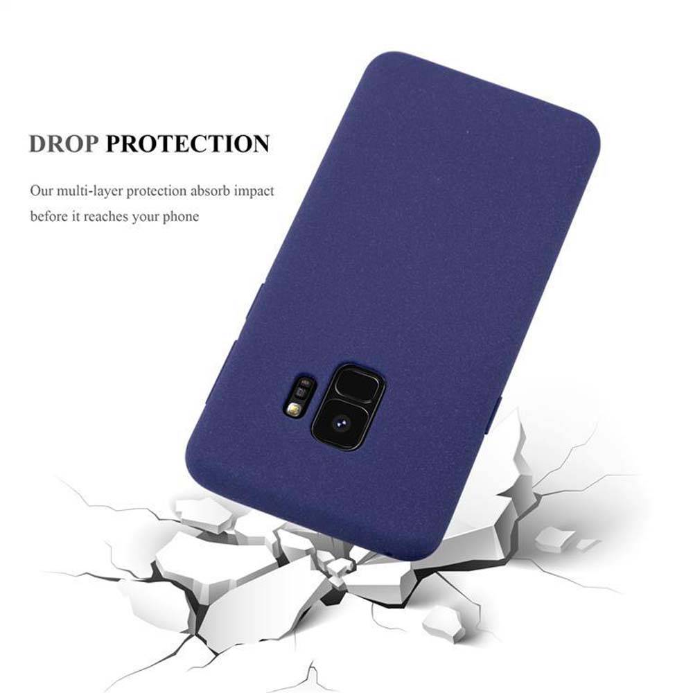 Cadorabo Schutzhülle für Samsung Galaxy S9 Hülle in Blau Handyhülle TPU Etui Cover Case-2