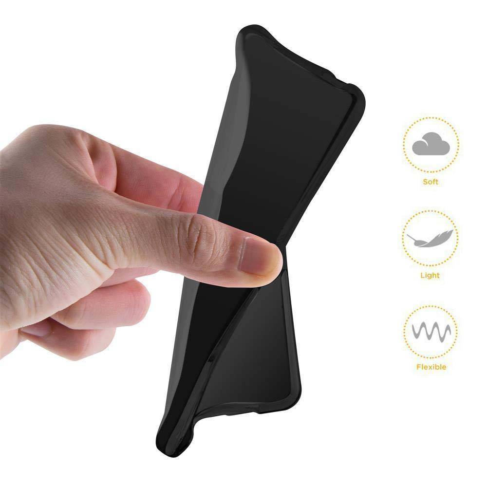 Cadorabo Hülle für Samsung Galaxy S9 Schutz Hülle in Schwarz Schutzhülle TPU Silikon Cover Etui Case-1