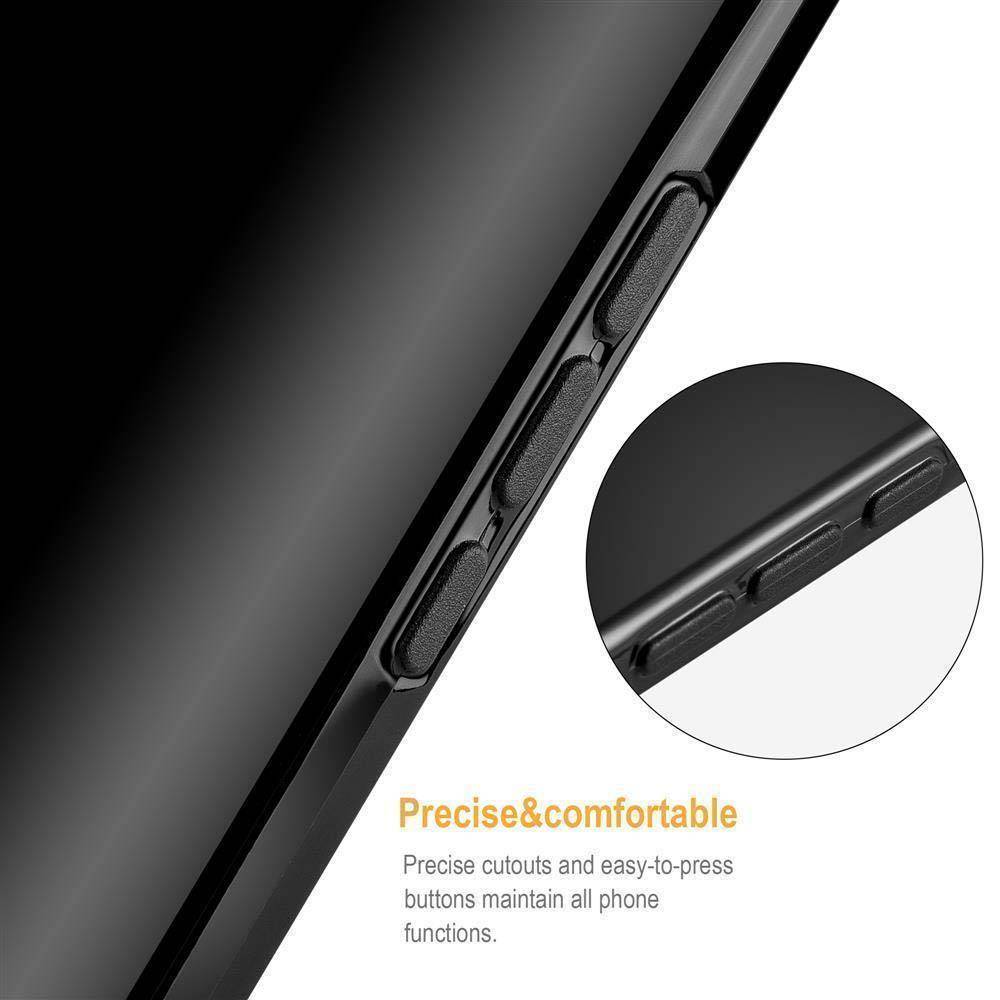 Cadorabo Hülle für Samsung Galaxy S9 Schutz Hülle in Schwarz Schutzhülle TPU Silikon Cover Etui Case-2