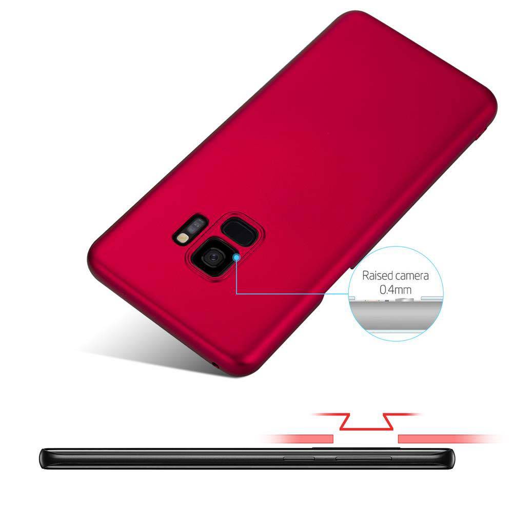 Cadorabo Hülle für Samsung Galaxy S9 Schutzhülle in Rot Hard Case Handy Hülle Etui-3