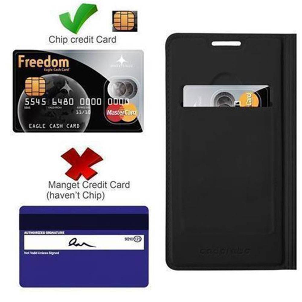 Cadorabo Handyhülle für Samsung Galaxy S7 Schutz Hülle in Schwarz Cover Etui Book Case Booklet-1