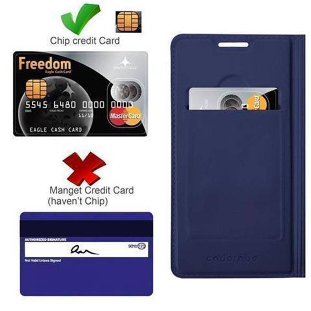 Cadorabo Handyhülle für Samsung Galaxy XCover 4 / XCover 4s Schutz Hülle in Blau Cover Etui Book Case Booklet-1