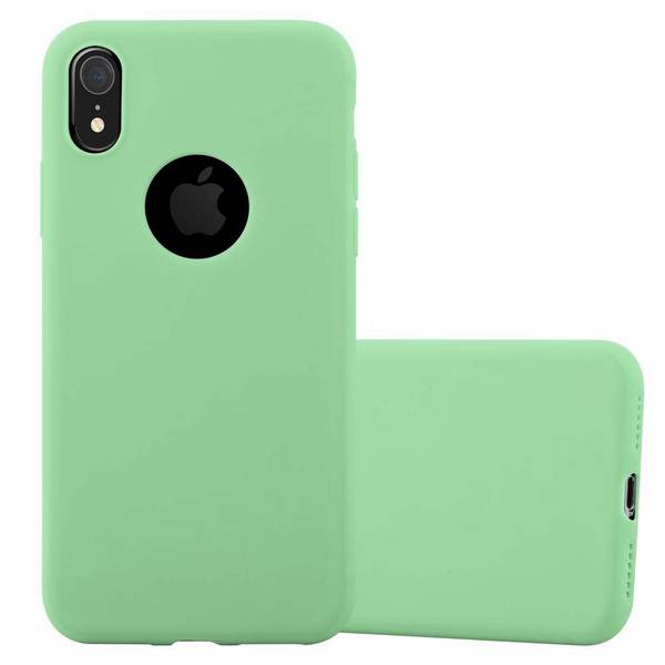 Cadorabo Hülle für Apple iPhone XR Schutzhülle in Grün Handyhülle TPU Silikon Etui Case Cover