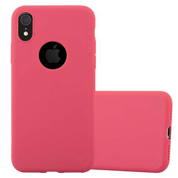 Cadorabo Hülle für Apple iPhone XR Schutzhülle in Rot Handyhülle TPU Silikon Etui Case Cover