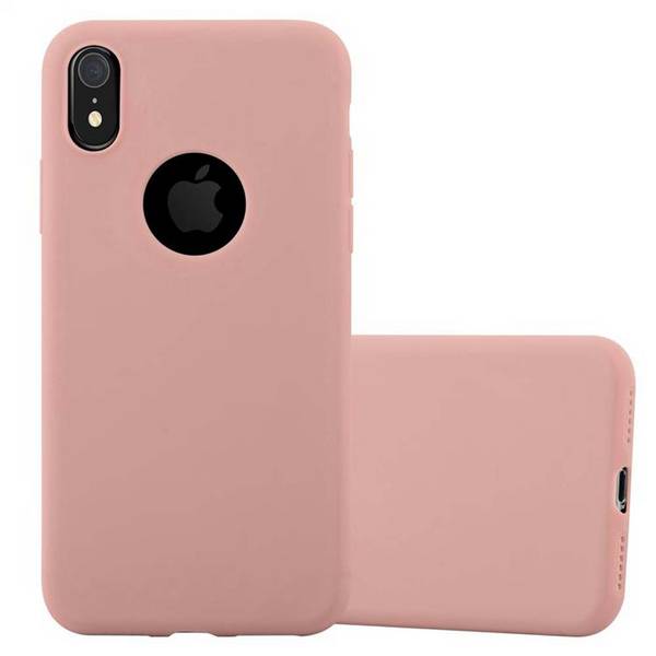 Cadorabo Hülle für Apple iPhone XR Schutzhülle in Rosa Handyhülle TPU Silikon Etui Case Cover