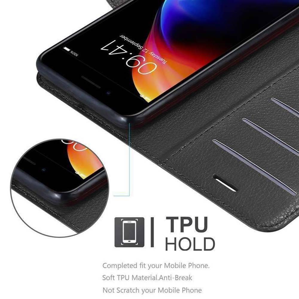 Cadorabo Hülle für Apple iPhone 7 PLUS / 7S PLUS / 8 PLUS Schutz Hülle in Schwarz Handyhülle Etui Case Cover-2