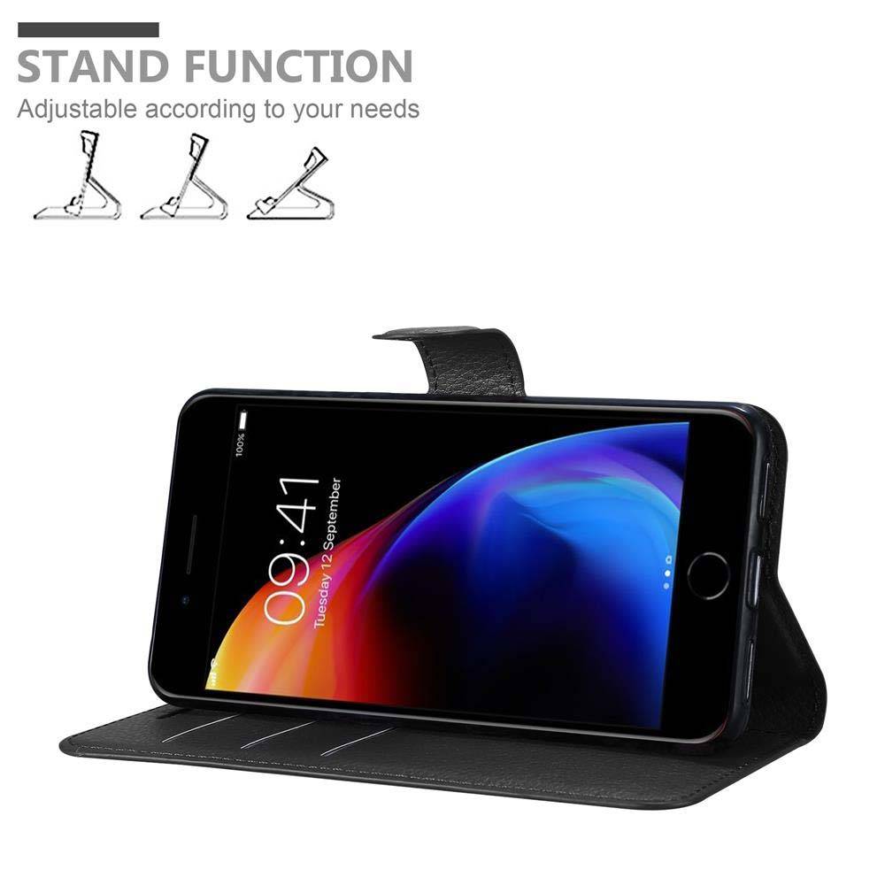 Cadorabo Hülle für Apple iPhone 7 PLUS / 7S PLUS / 8 PLUS Schutz Hülle in Schwarz Handyhülle Etui Case Cover-3