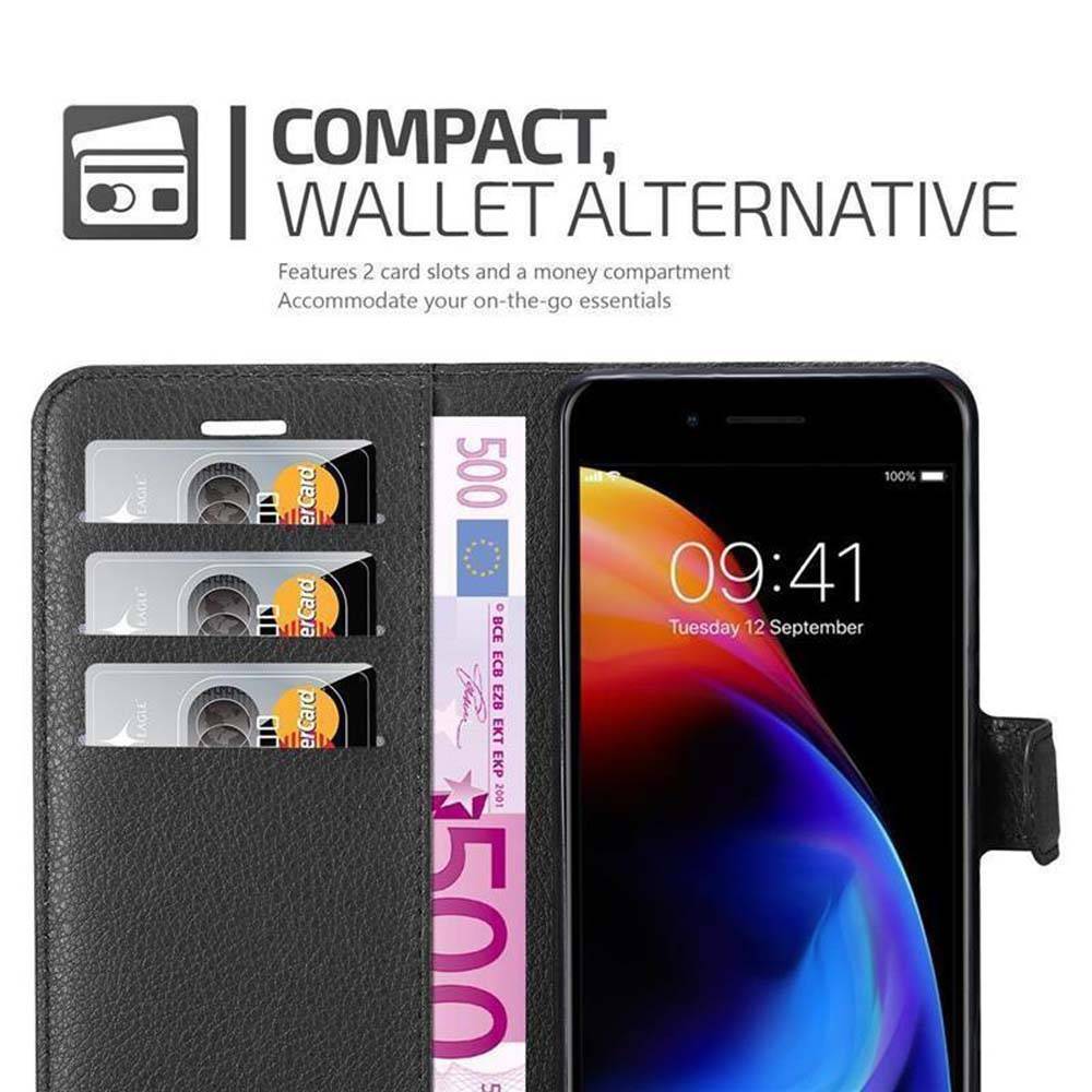 Cadorabo Hülle für Apple iPhone 7 PLUS / 7S PLUS / 8 PLUS Schutz Hülle in Schwarz Handyhülle Etui Case Cover-4
